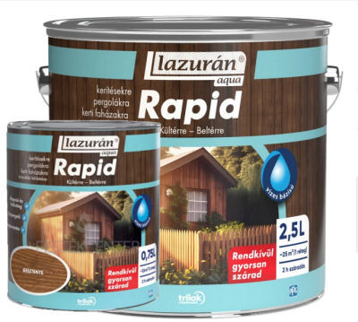 Lazurán aqua rapid falazúr  fehér 0,75 L