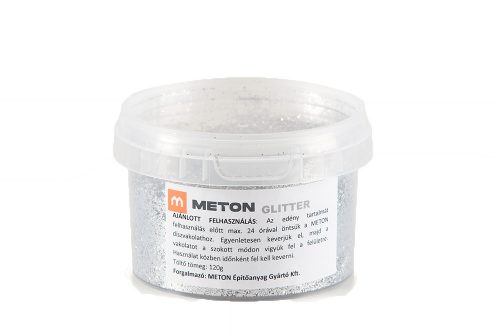 Meton Glitter ezüst 120 g